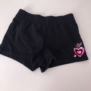Black Justice Girls Gymnastics Shorts